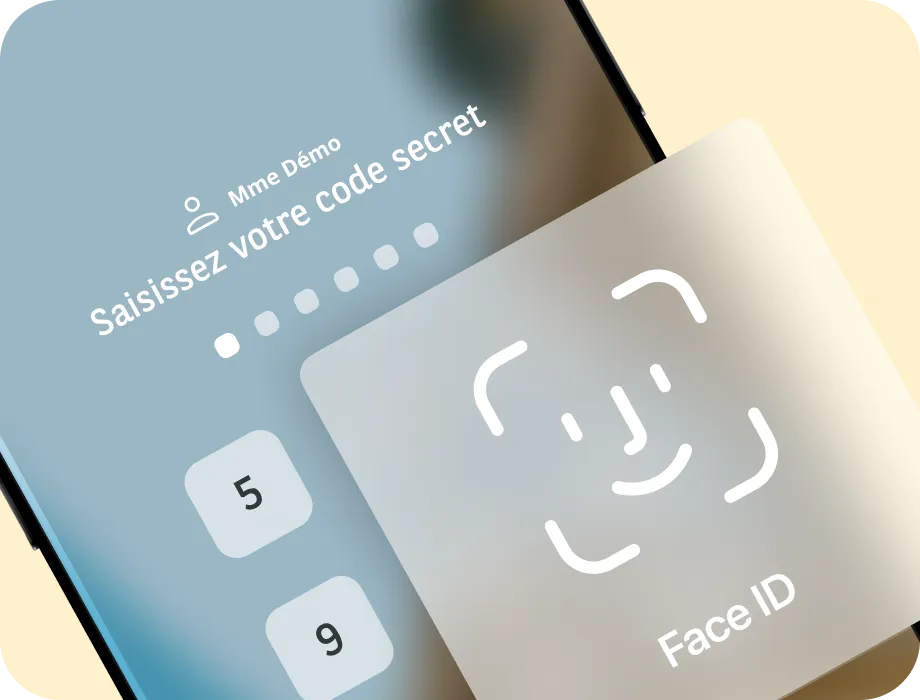 Accès via face ID